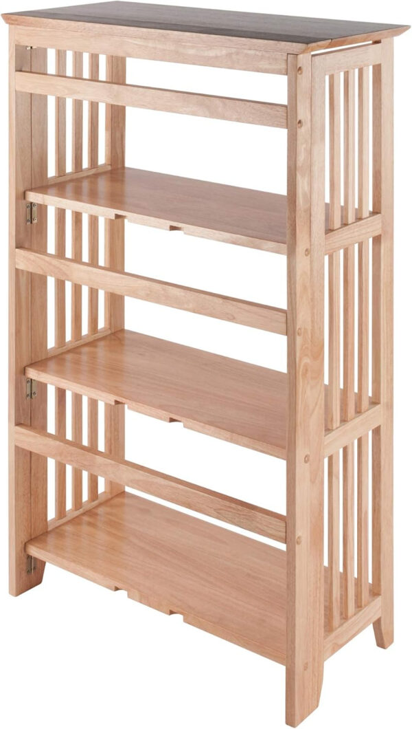 Winsome Mission Beech Wood 4-Tier Shelf, Natural