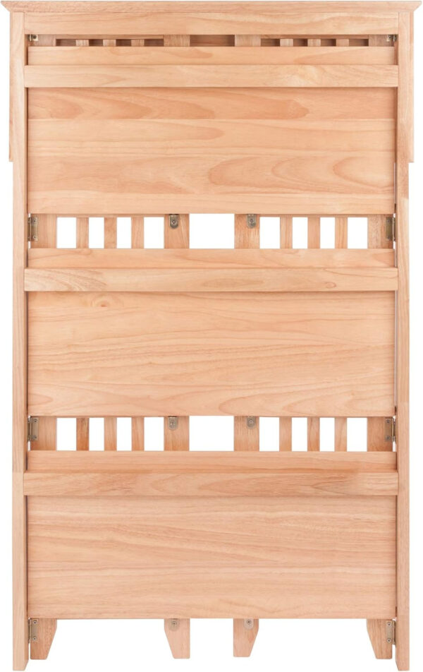 Winsome Mission Beech Wood 4-Tier Shelf, Natural