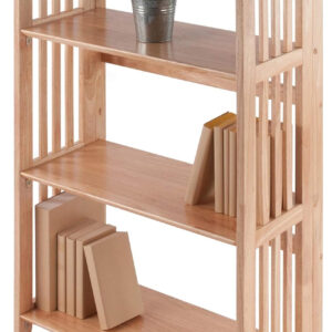 Winsome Mission Beech Wood 4-Tier Shelf, Natural