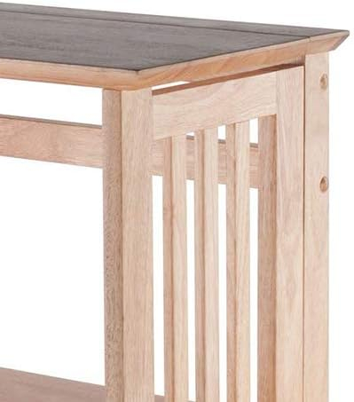 Winsome Mission Beech Wood 4-Tier Shelf, Natural