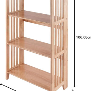 Winsome Mission Beech Wood 4-Tier Shelf, Natural
