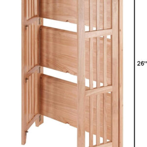 Winsome Mission Beech Wood 4-Tier Shelf, Natural