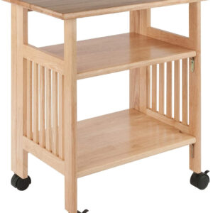 Winsome Mission Beech Wood 4-Tier Shelf, Natural