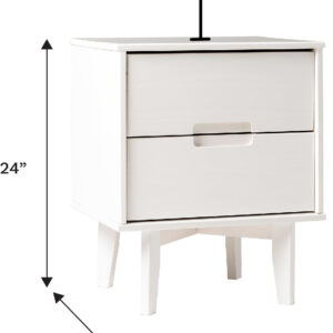 68887ba5c56c1ff9e180d8efe704fcd3194c302c16f09ed8f82de.jpg Walker Edison Mid Century Modern Grooved Handle Wood Nightstand Side Table Bedroom Storage Drawer and Shelf Bedside End Table, 2 Drawer, Caramel