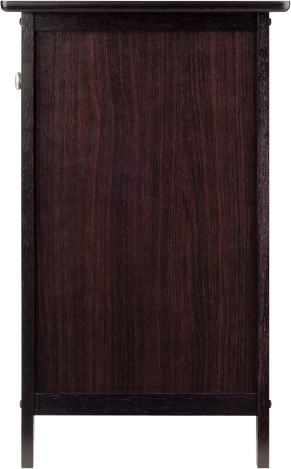 Winsome 25 x 18.9 x 14.96-Inch Composite Wood End/Night Table with Satine Nickel Knob, Natural (81115)
