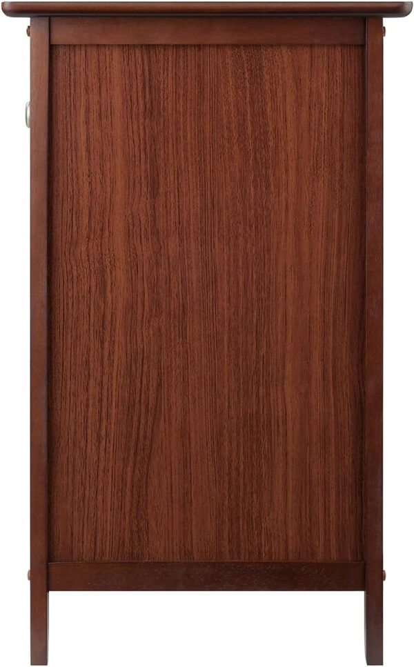 Winsome 25 x 18.9 x 14.96-Inch Composite Wood End/Night Table with Satine Nickel Knob, Natural (81115)
