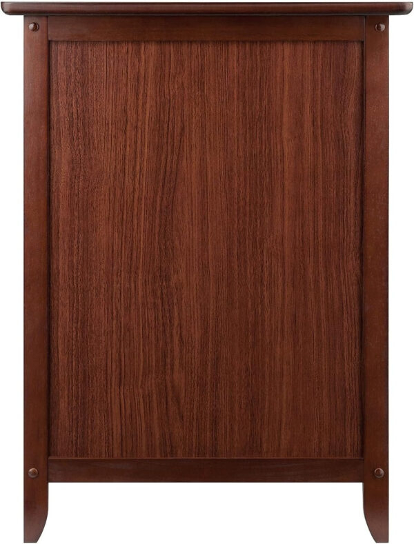 Winsome 25 x 18.9 x 14.96-Inch Composite Wood End/Night Table with Satine Nickel Knob, Natural (81115)