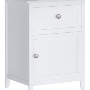 Winsome 25 x 18.9 x 14.96-Inch Composite Wood End/Night Table with Satine Nickel Knob, Natural (81115)