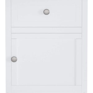 Winsome 25 x 18.9 x 14.96-Inch Composite Wood End/Night Table with Satine Nickel Knob, Natural (81115)