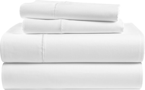 688886c483b1b3a72e99fccdcf3fdcdc7e6d7fa3da1627afbf222.jpg LANE LINEN 100% Egyptian Cotton Sheets Queen Size - 1000 Thread Count White Bed Sheets for Queen Size Bed, Long Staple Cotton Bedding Sheets, Sateen Weave, Luxury Hotel Sheets, Fits upto 17" Mattress
