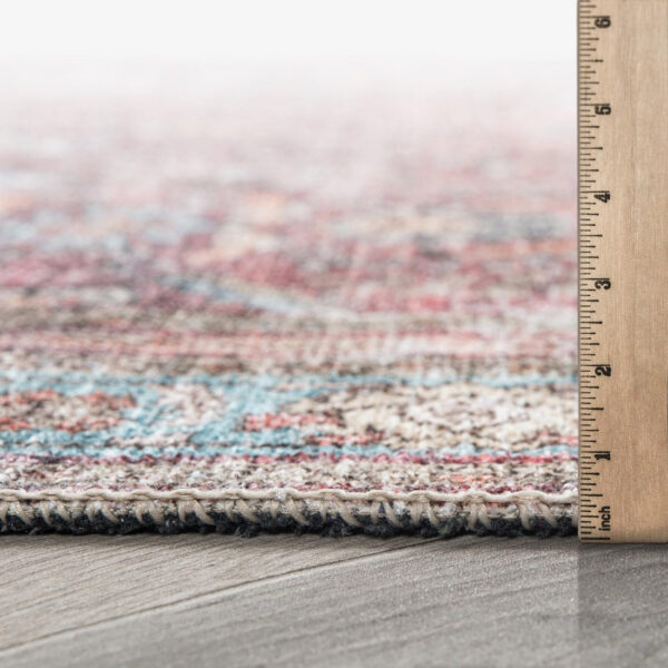 Rugshop Vintage Transitional Boho Machine Washable Area Rug Ideal for Living Room, Bedroom,Kitchen,Entryway,Dining Room,Office 7'7" x 9'6" Rust