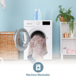 Rugshop Vintage Transitional Boho Machine Washable Area Rug Ideal for Living Room, Bedroom,Kitchen,Entryway,Dining Room,Office 7'7" x 9'6" Rust