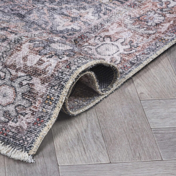 Rugshop Vintage Transitional Boho Machine Washable Area Rug Ideal for Living Room, Bedroom,Kitchen,Entryway,Dining Room,Office 7'7" x 9'6" Rust