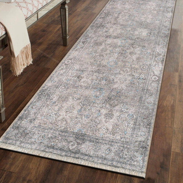 Rugshop Vintage Transitional Boho Machine Washable Area Rug Ideal for Living Room, Bedroom,Kitchen,Entryway,Dining Room,Office 7'7" x 9'6" Rust