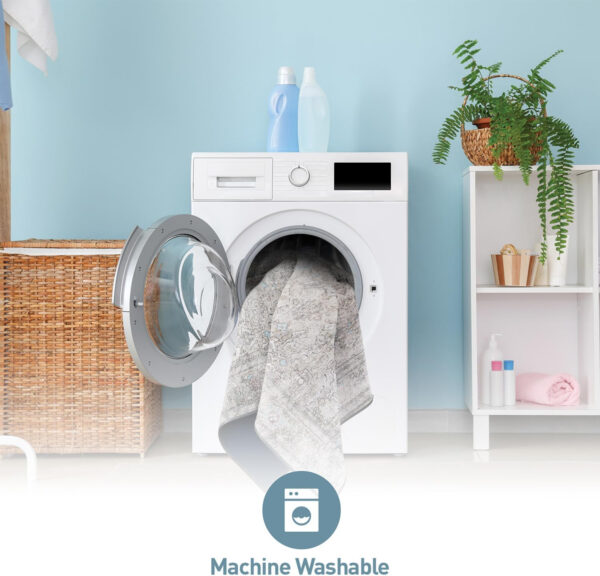 Rugshop Vintage Transitional Boho Machine Washable Area Rug Ideal for Living Room, Bedroom,Kitchen,Entryway,Dining Room,Office 7'7" x 9'6" Rust