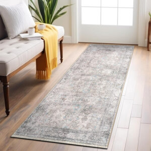 Rugshop Vintage Transitional Boho Machine Washable Area Rug Ideal for Living Room, Bedroom,Kitchen,Entryway,Dining Room,Office 7'7" x 9'6" Rust