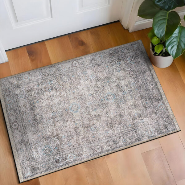 Rugshop Vintage Transitional Boho Machine Washable Area Rug Ideal for Living Room, Bedroom,Kitchen,Entryway,Dining Room,Office 7'7" x 9'6" Rust