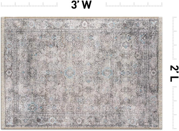 Rugshop Vintage Transitional Boho Machine Washable Area Rug Ideal for Living Room, Bedroom,Kitchen,Entryway,Dining Room,Office 7'7" x 9'6" Rust