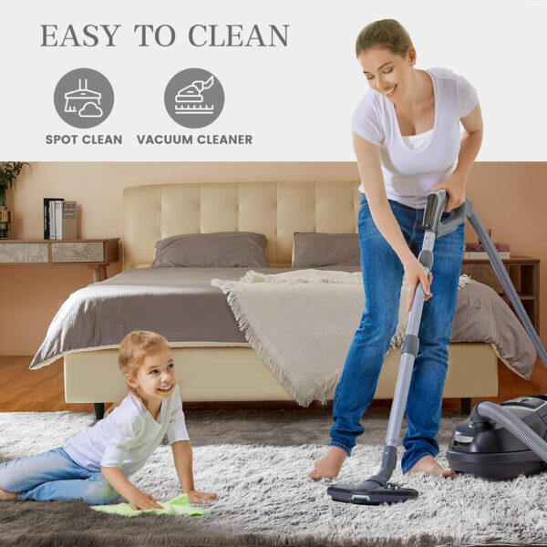 6888965c371083f4147c0772c3288eab098612209b01e98fe968a.jpg 8x10 Feet Shag Area Rugs, Large Shag Fluffy Bedroom Carpet, Soft Rugs for Nursery, Furry Rugs for Girls Boys Kids Room, Extra Large Fuzzy Rug, Shag Carpet, Black