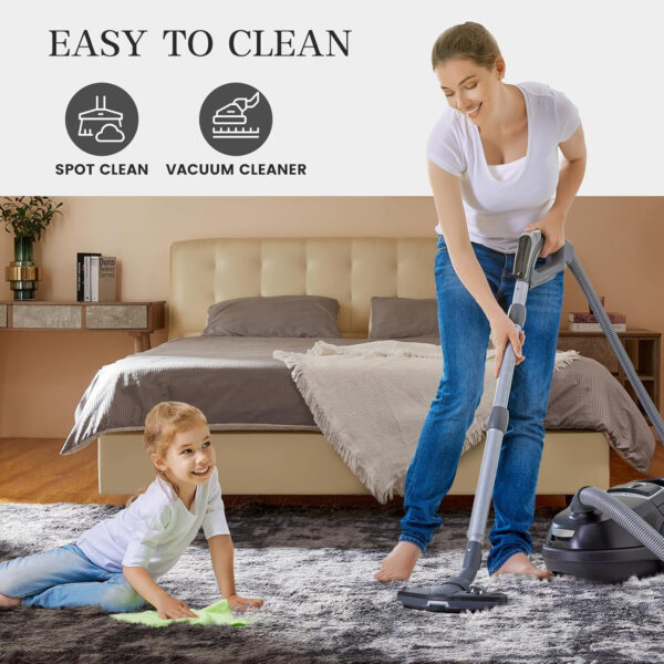 688896857db84947c7022c37b11ae6624d72ce65085488cf2fc75.jpg 8x10 Feet Shag Area Rugs, Large Shag Fluffy Bedroom Carpet, Soft Rugs for Nursery, Furry Rugs for Girls Boys Kids Room, Extra Large Fuzzy Rug, Shag Carpet, Black