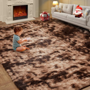 6888968bb449960c3c52329ad96a7be93fe6c3205aaed186cd5b8.jpg 8x10 Feet Shag Area Rugs, Large Shag Fluffy Bedroom Carpet, Soft Rugs for Nursery, Furry Rugs for Girls Boys Kids Room, Extra Large Fuzzy Rug, Shag Carpet, Black