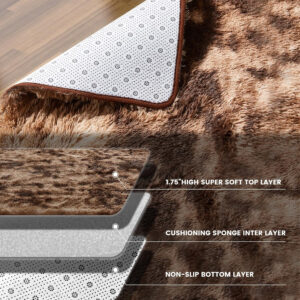 6888969ddb8f0f42a216e0a8fde205a3a2461649b76624dc2d6cd.jpg 8x10 Feet Shag Area Rugs, Large Shag Fluffy Bedroom Carpet, Soft Rugs for Nursery, Furry Rugs for Girls Boys Kids Room, Extra Large Fuzzy Rug, Shag Carpet, Black