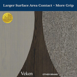 Veken 8x10 Ft Rug Pad Gripper for Hardwood Floors, Non Slip Rug Pads for Area Rugs, Thick Rug Grippers for Tile Floors, Under Carpet Anti Skid Mat, Keep Your Rugs Safe and in Place