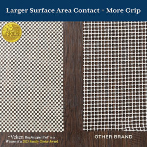Veken 8x10 Ft Rug Pad Gripper for Hardwood Floors, Non Slip Rug Pads for Area Rugs, Thick Rug Grippers for Tile Floors, Under Carpet Anti Skid Mat, Keep Your Rugs Safe and in Place