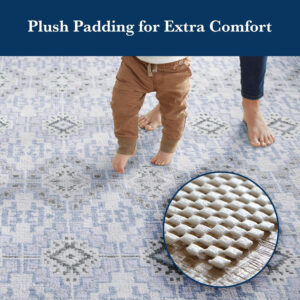 Veken 8x10 Ft Rug Pad Gripper for Hardwood Floors, Non Slip Rug Pads for Area Rugs, Thick Rug Grippers for Tile Floors, Under Carpet Anti Skid Mat, Keep Your Rugs Safe and in Place