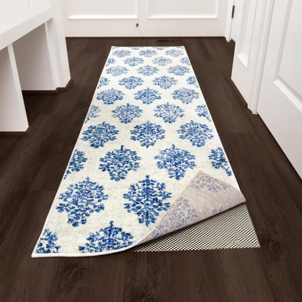 Veken 8x10 Ft Rug Pad Gripper for Hardwood Floors, Non Slip Rug Pads for Area Rugs, Thick Rug Grippers for Tile Floors, Under Carpet Anti Skid Mat, Keep Your Rugs Safe and in Place