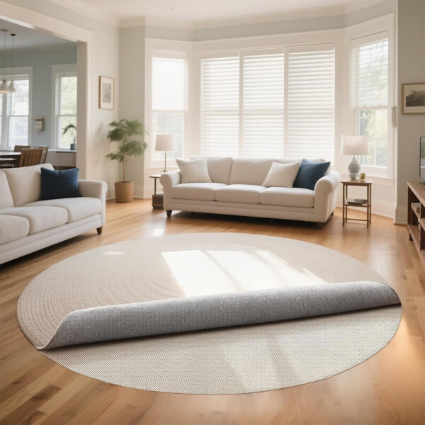 Veken 8x10 Ft Rug Pad Gripper for Hardwood Floors, Non Slip Rug Pads for Area Rugs, Thick Rug Grippers for Tile Floors, Under Carpet Anti Skid Mat, Keep Your Rugs Safe and in Place