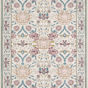 688899c04f69b6c64778adb38bfec96b3214553f402b00160f5ad.jpg Nursery Rug 10x14 for Kids & Girls - Washable Vintage Large Floral Area Rugs - Ultra Thin Stain Resistant Non Slip Carpets for Kids Playroom, Living Room, Bedroom, Dining Room, Office - Floral Multi