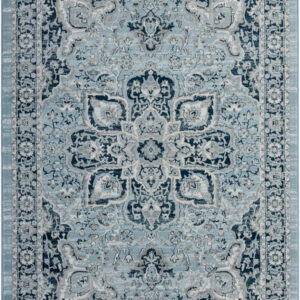 68889ce2cb067835800af4bb6917a11662048e1704867d6414dba.jpg LUXE WEAVERS Olimpia Collection 5940 Blue 8x10 Oriental Floral Area Rug