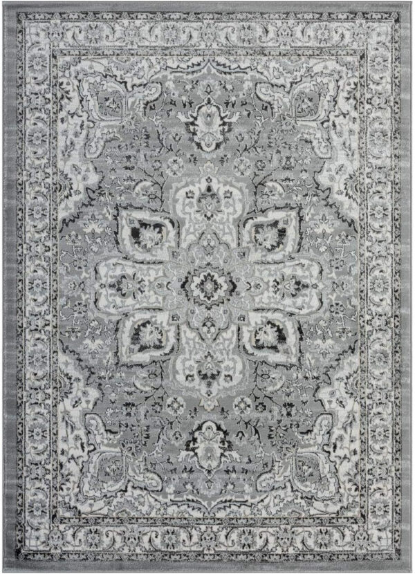 68889cff3c0cbaae1bbbe8b6b5ce50fa6655762e83341925e34eb.jpg LUXE WEAVERS Olimpia Collection 5940 Blue 8x10 Oriental Floral Area Rug