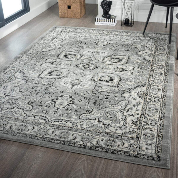 68889d0d00da36422bff5341451fbe261648005b4897a3e9e0b3c.jpg LUXE WEAVERS Olimpia Collection 5940 Blue 8x10 Oriental Floral Area Rug