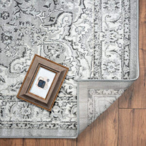 68889d0f722daf5504618941d638aff695f6faeb5111888a53a72.jpg LUXE WEAVERS Olimpia Collection 5940 Blue 8x10 Oriental Floral Area Rug