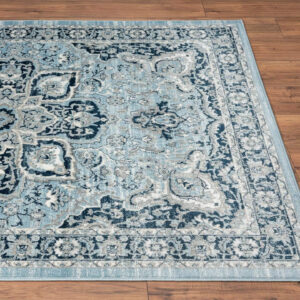 68889d223488cb22f5c53a19e772d3dc2d2dc25a1ba0f22188c0e.jpg LUXE WEAVERS Olimpia Collection 5940 Blue 8x10 Oriental Floral Area Rug