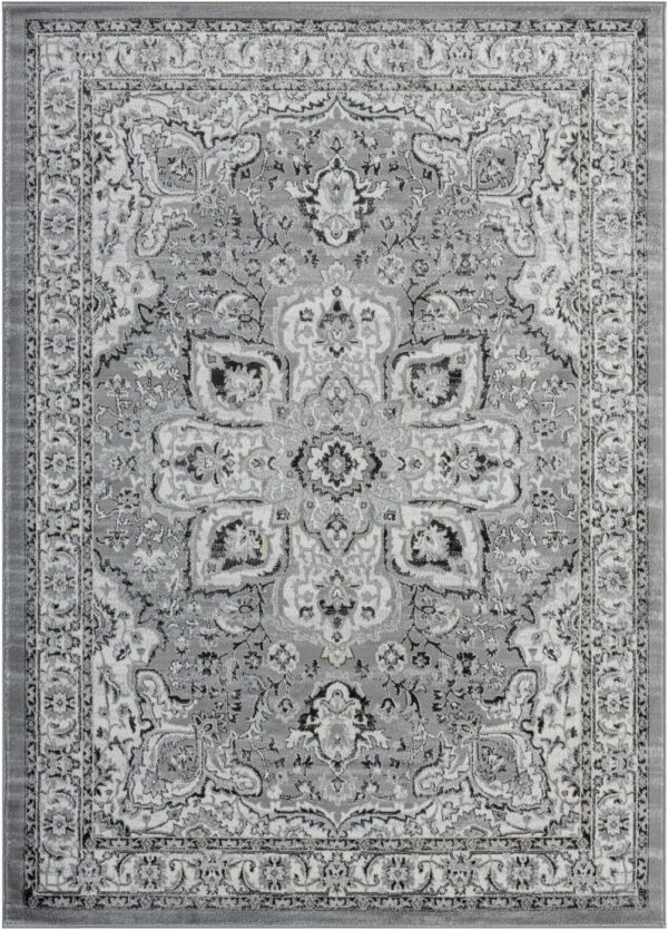 68889d308040b1e6e0a482397405368be3ba8fc399b0c801682e9.jpg LUXE WEAVERS Olimpia Collection 5940 Blue 8x10 Oriental Floral Area Rug