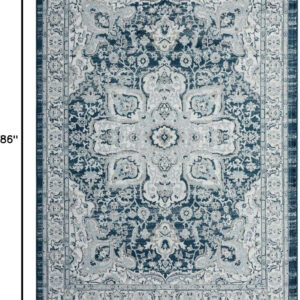 68889d3ea76a4dc85c37c69c31182e8c99793e1492c7d2b3e32db.jpg LUXE WEAVERS Olimpia Collection 5940 Blue 8x10 Oriental Floral Area Rug