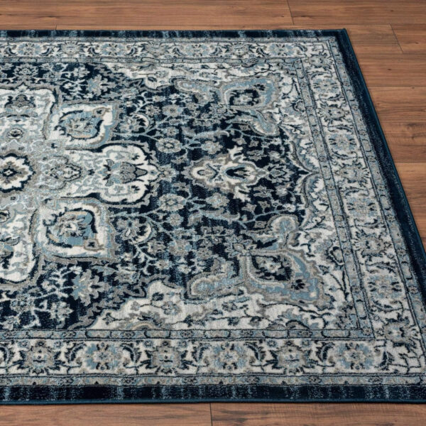 68889d4b00b8a3f41b42af5a7f8013bf70063c5fb211d825f5d33.jpg LUXE WEAVERS Olimpia Collection 5940 Blue 8x10 Oriental Floral Area Rug
