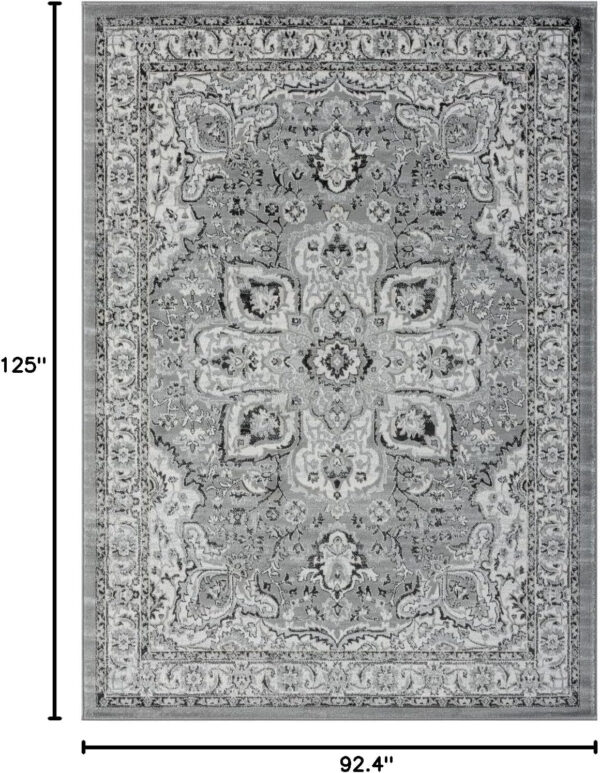 68889d5289e310d21ee12b66ddc59d66b2ce0133de9d26a6a4193.jpg LUXE WEAVERS Olimpia Collection 5940 Blue 8x10 Oriental Floral Area Rug