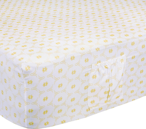 Amazon Basics Soft Microfiber 4-Piece Bed Sheet Set with Elastic Side Pockets, Full, Black Grid, Geometric