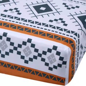 MAG 3pcs Black Floral Bed Sheet,Microfiber Flower Bedding Sheet Set,Boho Bedding Sheet Set with 1 Fitted Sheet and 2 Pillowcases,14 Inches Deep (Black, Queen)
