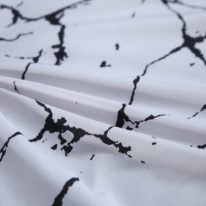MAG 3pcs Black Floral Bed Sheet,Microfiber Flower Bedding Sheet Set,Boho Bedding Sheet Set with 1 Fitted Sheet and 2 Pillowcases,14 Inches Deep (Black, Queen)