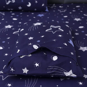 MAG 3pcs Black Floral Bed Sheet,Microfiber Flower Bedding Sheet Set,Boho Bedding Sheet Set with 1 Fitted Sheet and 2 Pillowcases,14 Inches Deep (Black, Queen)