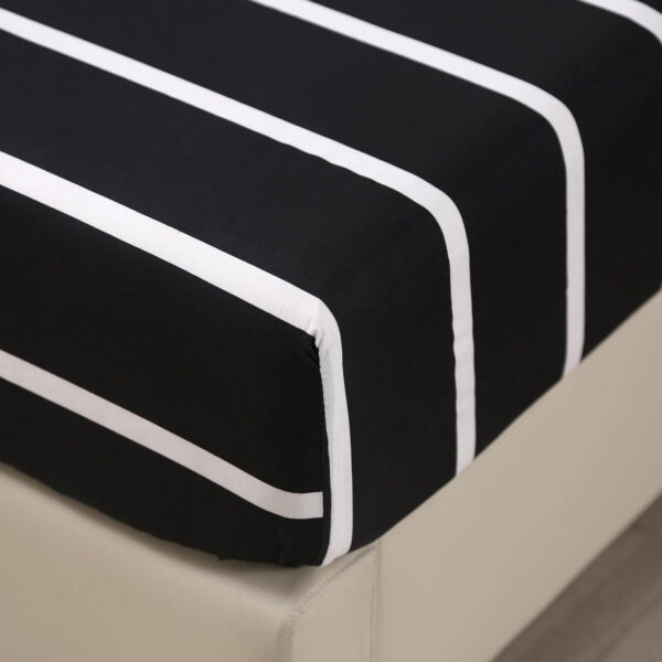 MAG 3pcs Black Floral Bed Sheet,Microfiber Flower Bedding Sheet Set,Boho Bedding Sheet Set with 1 Fitted Sheet and 2 Pillowcases,14 Inches Deep (Black, Queen)