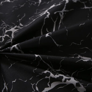 MAG 3pcs Black Floral Bed Sheet,Microfiber Flower Bedding Sheet Set,Boho Bedding Sheet Set with 1 Fitted Sheet and 2 Pillowcases,14 Inches Deep (Black, Queen)