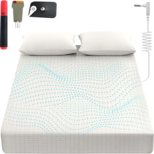 6888a83d97d45bd56a55096df3087bdf164fd9295dc88c12dc2b4.jpg Grounding Sheets King, 90% Organic Cotton+ 10% Pure Silver Fiber,Grounded Bed Sheet Kit, Deep Pocket Grounded Bed Sheet, Relieves Pain - Used for Healthy Sleep Therapy (Gray, King)