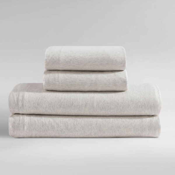 6888ab3b663337c76a8ac10da512f5f5c3180b97ee3d1536e6534.jpg Calvin Klein - Queen Bed Sheets, Cotton Melange Jersey Bedding Set with Matching Pillowcases, Deep Pockets, Oeko-Tex Certified (Modern Cotton Gunmetal Grey)
