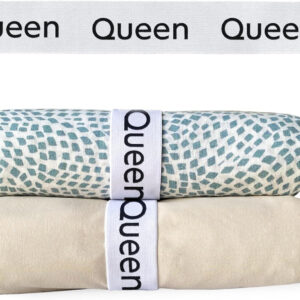 Niagara 4 Pack Bed Sheet Organizer and Storage Label Bands - Fully Elastic Stretchable Linen Closet Organizers and Storage - Bed Sheet Organizer Bands for Bed Sheets, Duvets, Quilts, Linen (Full)